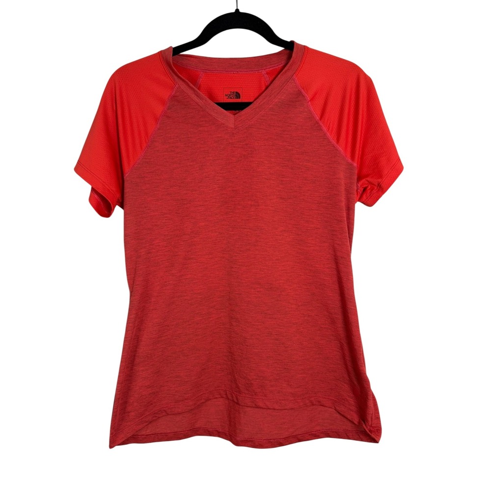 The North‎ Face Womens Medium FlashDry V-Neck Short Sleeve Activewear Top